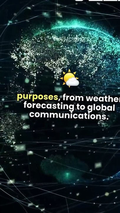 🌍 Earth is surrounded by satellites! 🛰️"Did you know our sky is filled with countless satellites? They work tirelessly to make our lives easier and safer every single day!" #Space #Satellites #Science #Viral