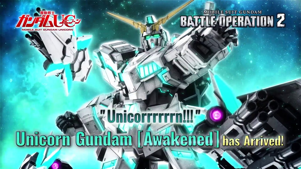 Mobile Suit Gundam Battle Operation 2 - Unicorn Gundam Awakened Trailer