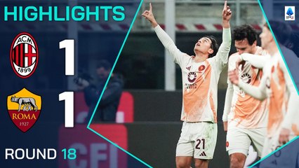 Milan vs Roma (1-1) | Serie A 2024/25 | Fecha 18