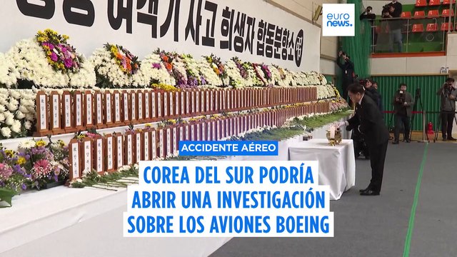 Corea del Sur ordena una inspección de los modelos Boeing 737-800 tras el accidente aéreo