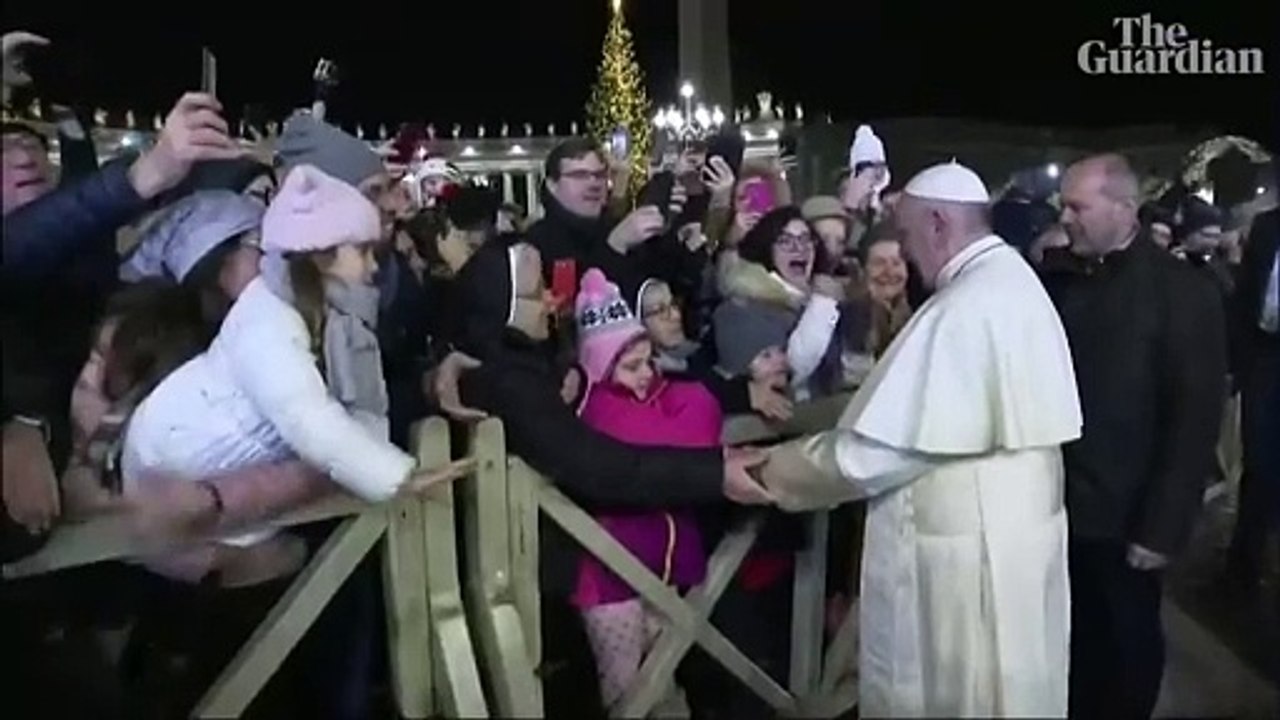 Indignant Pope Francis slaps woman's hand to free himself at New Year's Eve _High