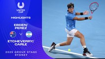 Ebden & Perez vs Etcheverry & Lourdes Carle (2-6, 4-6) | United Cup 2025 | Grupo F, Fecha 1