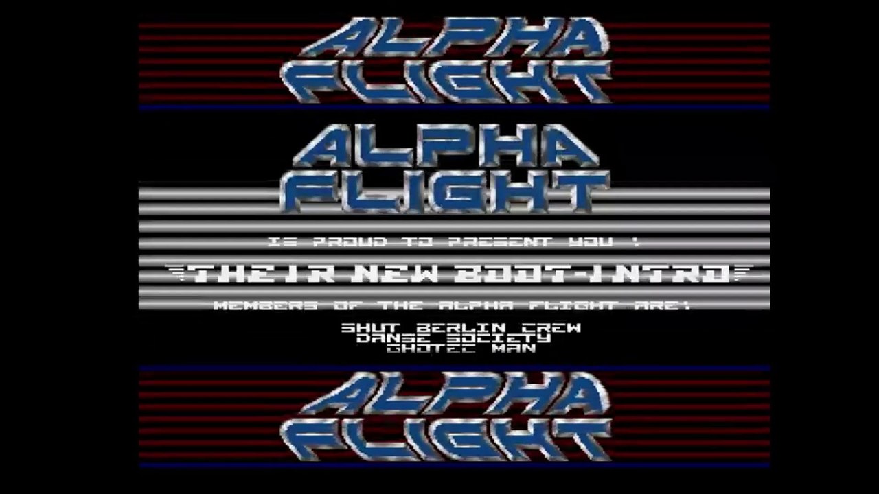 Amiga New Boot Intro by Alpha Flight (1988)