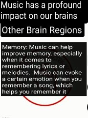 Music has a profound impact on our brains other brain