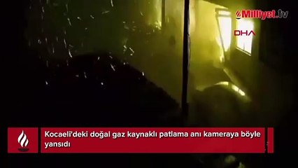 Kocaeli'de yaşanan peş peşe patlamalar kamerada! Okullar tatil edildi
