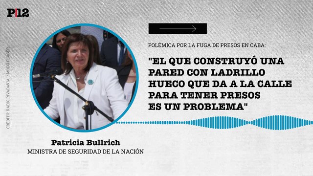 Bullrich señaló a Rodríguez Larreta por las fugas de presos y la infraestructura penitenciaria en la Ciudad de Buenos Aires