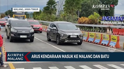 Arus Kendaraan Masuk Malang Ramai Lancar