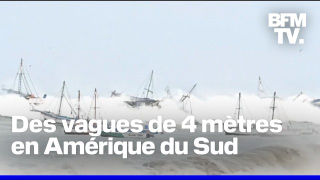Des vagues de plus de 4 mètres sur la côte ouest de l'Amérique du Sud