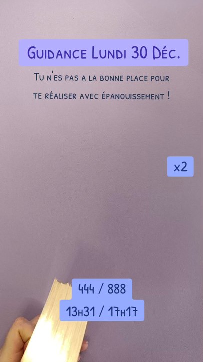 🔮✨ Guidance du jour