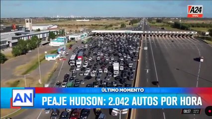 Vacaciones 2025: fuertes demoras en el peaje de Samborondón