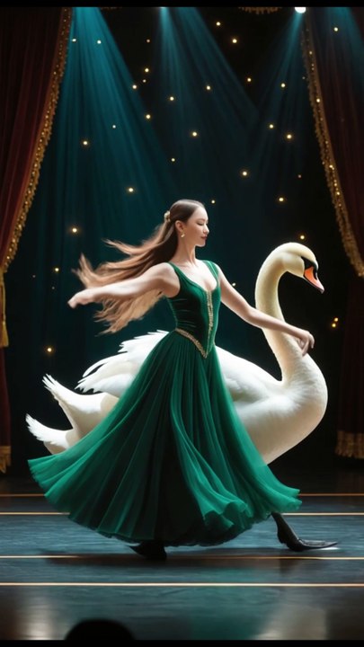 Magical Transformation of a Swan into a Girl on AGT #agt #magic #viralshort #shorts #usa