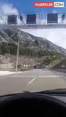 4 dakikalık tünelde yazdan kışa yolculuk