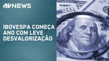 Dólar fecha em queda a R$ 6,16 no primeiro pregão de 2025