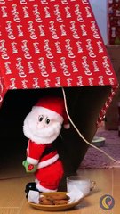That is a Dancing Santa toy🎄🎁🎅 Naughty Girl try to trap Santa
