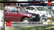 Se aumentó la cantidad de vehículos 'chocolate' durante diciembre en La Laguna