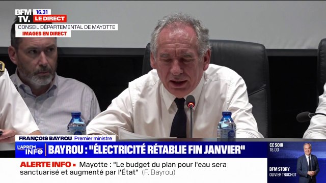 Mayotte: Nous allons déployer 200 Starlinks pour assurer les communications en urgence , affirme François Bayrou