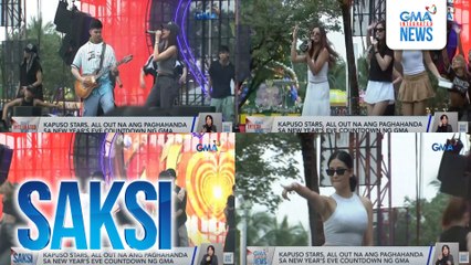 Kapuso stars, all out na ang paghahanda sa New Year's Eve Countdown ng GMA | Saksi