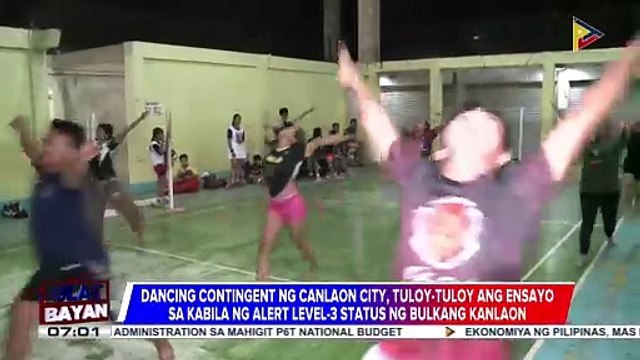 Dancing contingent ng Canlaon City, tuloy-tuloy ang ensayo sa kabila ng Alert Level-3 status ng Bulkang Kanlaon