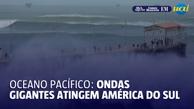 Ondas gigantes atingem Peru e Equador