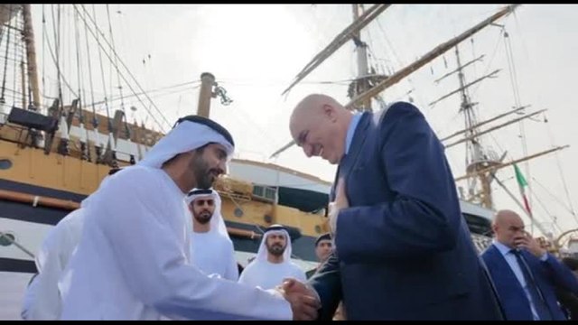 Crosetto con la Amerigo Vespucci ad Abu Dhabi: Legame fra nostri Paesi