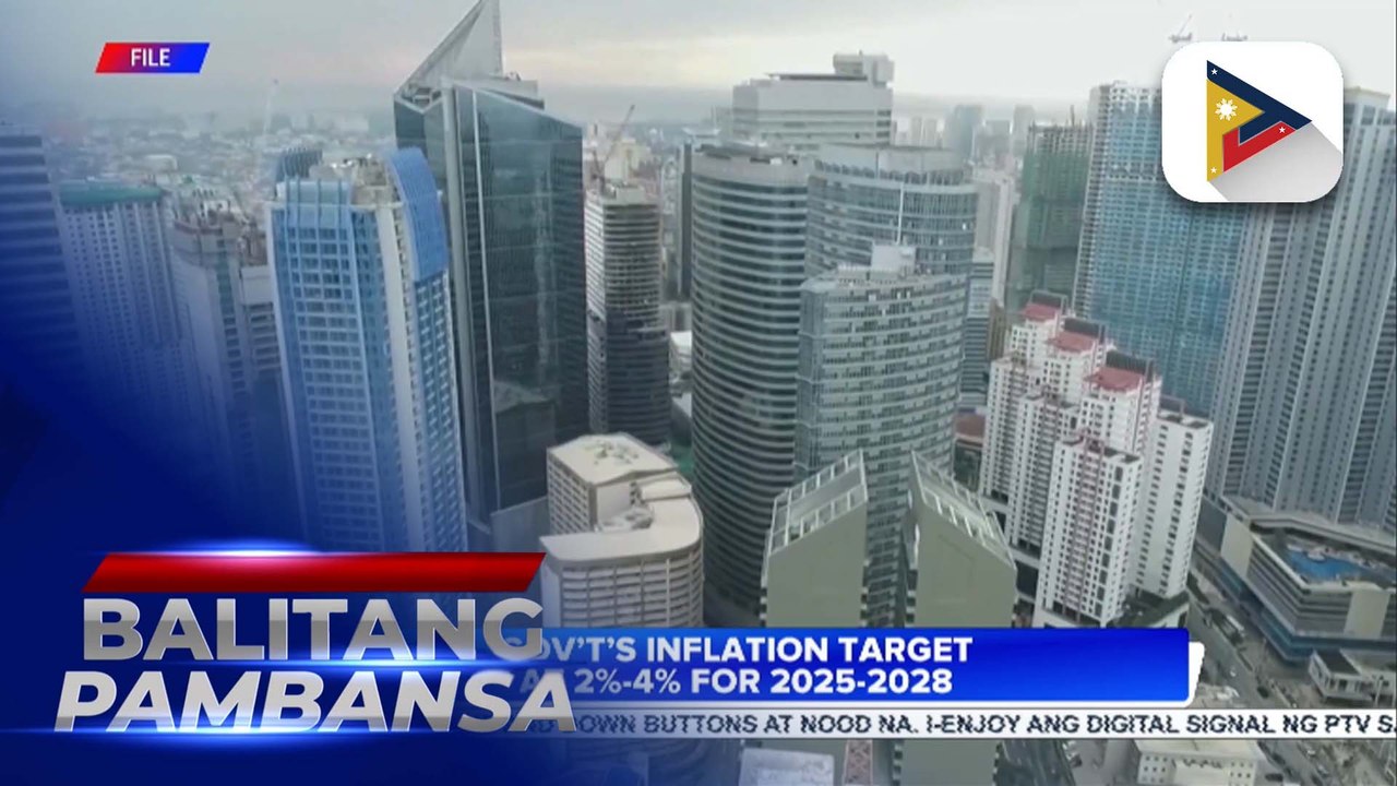 BSP sees PH inflation rate to settle within 2.3%-3.1% in December; Gov’t’s inflation target at 2%-4% for 2025-2028