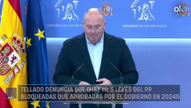 Tellado denuncia que hay más leyes del PP bloqueadas que aprobadas por el Gobierno en 2024