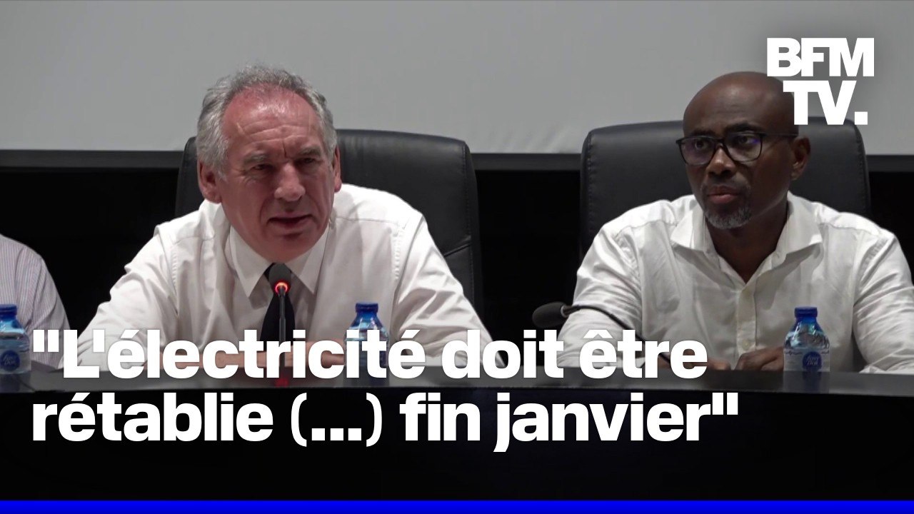 Électricité, logement, rentrée scolaire...François Bayrou dévoile le plan "Mayotte Debout"