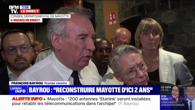 Mayotte: François Bayrou souhaite protéger les écoles si souvent pillées, incendiées