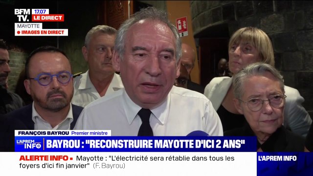 Vous avez entendu les applaudissements des élus : François Bayrou exprime sa satisfaction après sa rencontre avec les maires de Mayotte