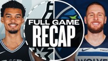 Game Recap: Timberwolves 112, Spurs 110