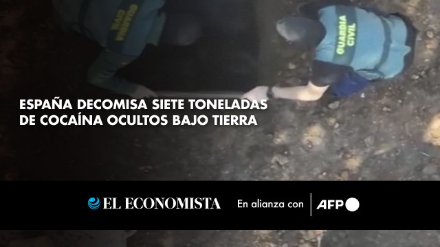 España decomisa siete toneladas de cocaína ocultos bajo tierra