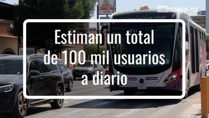 Cumple gobernadora: arranca dos líneas troncales y pretroncal del BRT este año