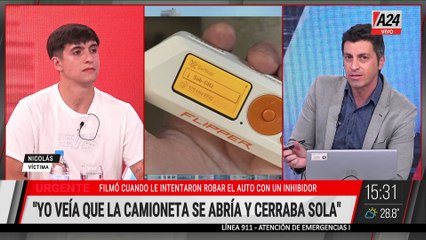 ALERTA: UN JOVEN FILMÓ CUANDO INTENTARON ROBARLE EL AUTO CON UN INHIBIDORES DE SEÑAL