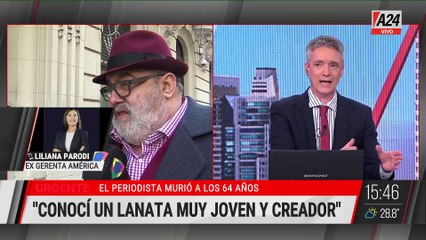 ⚫ MURIÓ JORGE LANATA A LOS 64 AÑOS