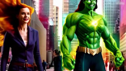 SHE HULK VS GODZİLLA İN CİTY !!?