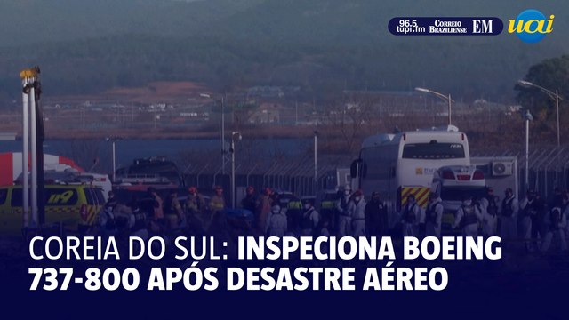 Coreia do Sul inspeciona Boeing 737-800 após o pior desastre aéreo de sua história