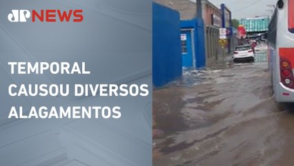 Teto de supermercado desaba em Barueri após fortes chuvas