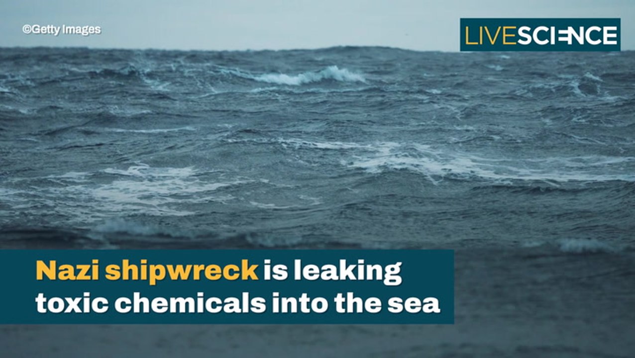 Leaking German Shipwreck From The 40's
