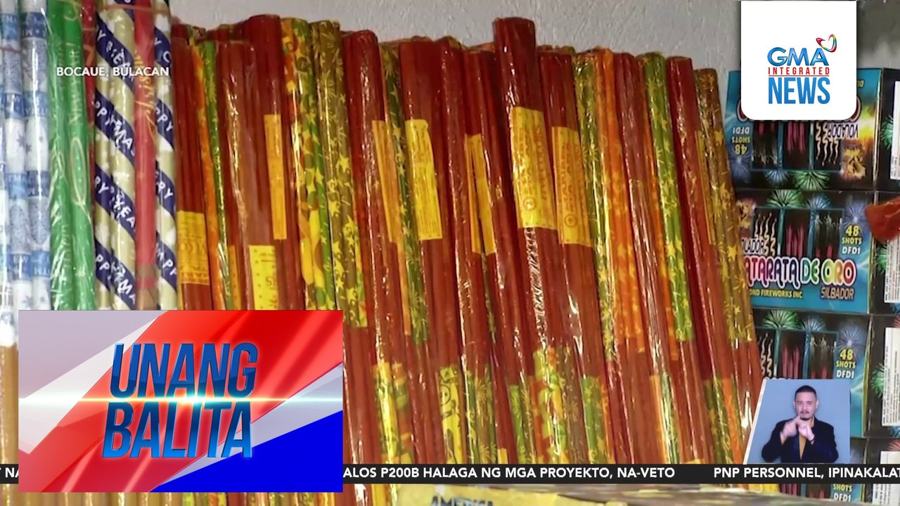 Supply ng mga paputok at pailaw, nagkakaubusan na ngayong bisperas ng bagong taon | Unang Balita