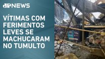 Quatro pessoas ficam feridas após teto de supermercado desabar em Barueri