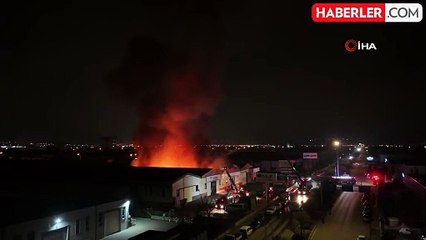 Kayseri'de Boru-Profil Fabrikasında Yangın Çıktı