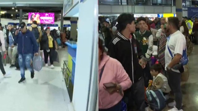 Filas interminables y viajes agotados en la Terminal Salitre de Bogotá: así está el panorama