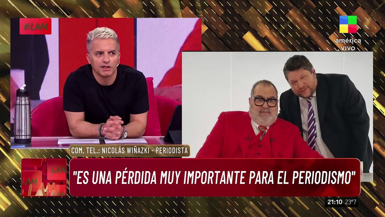 🔴 Nicolás Wiñazki sobre Jorge Lanata: "Es una pérdida muy importante para el periodismo"