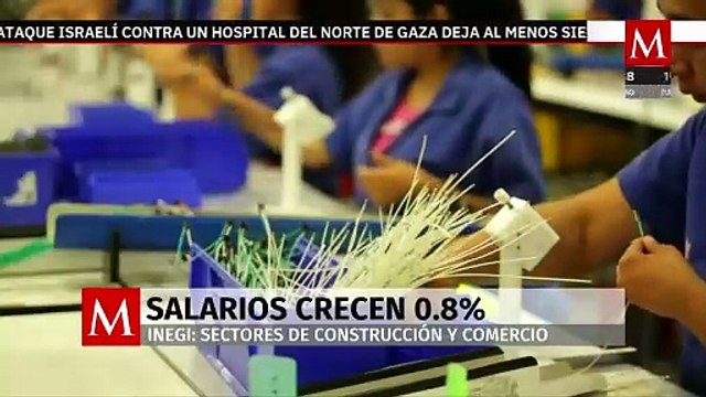Salarios pagados en sectores económicos crecieron 0.8% durante octubre 2024