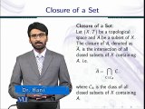 Lecture 27  	Closure of Set in Topology in Urdu