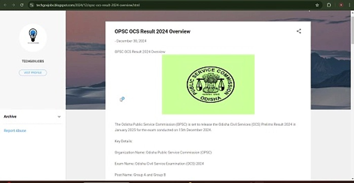 OPSC OCS Result 2024: Check Prelims Result Date, Cut-Off Marks & Next Steps