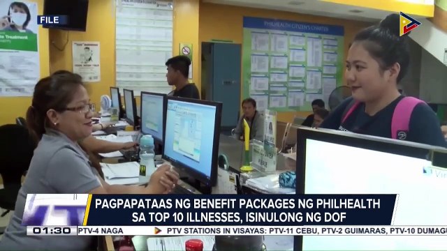 Pagpapataas ng benefit packages ng PhilHealth sa Top 10 illnesses, isinulong ng DOF