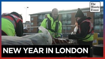 Final checks for London New Year's Eve firework display
