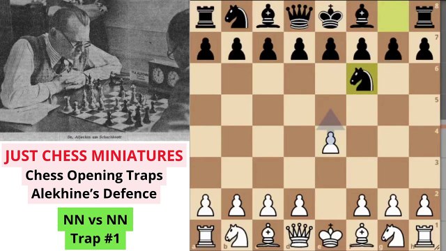 Chess Opening Traps. Alekhine's Defence