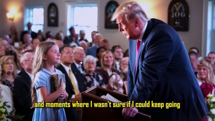 Touching Moment: Girl Asks Trump About God, His Response Moves Her to Tears 😢